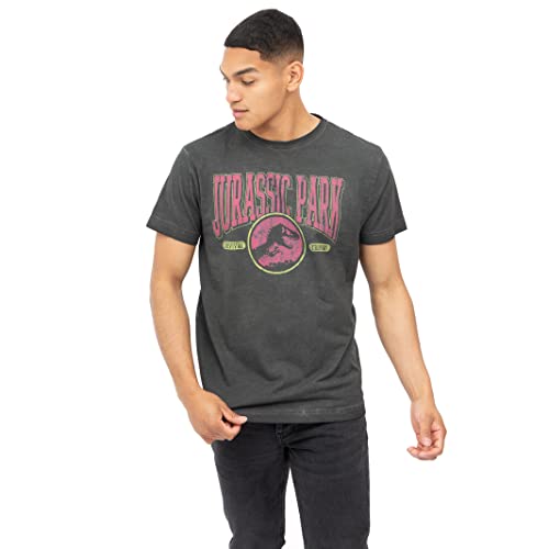 Jurassic Park Survival Training Camiseta, Negro, M para Hombre