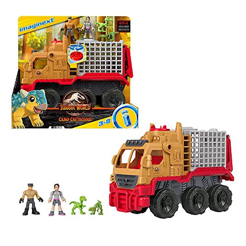 Jurassic World Camión de transporte para dinosaurios Coche de juguete Mattel HCH97