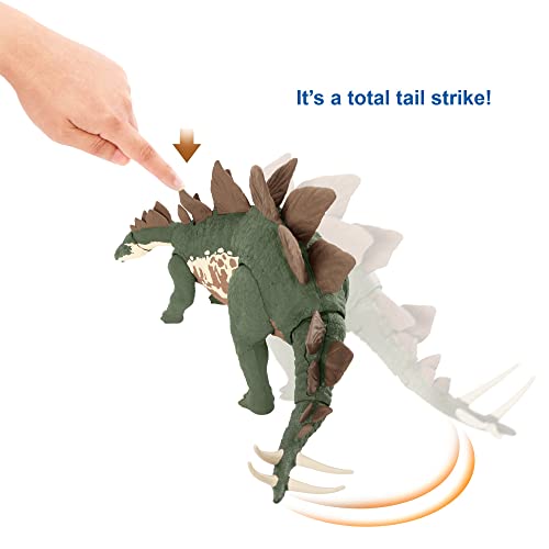 Jurassic World Dinosaurio Stegosaurus Escapista Figura articulada de juguete que escapa de su jaula (Mattel GWD62)