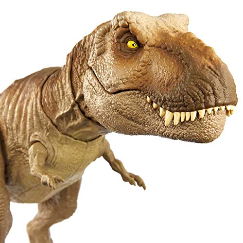 Jurassic World T-Rex aullido épico Dinosaurio articulado, figura de juguete para niños (Mattel GRN70)