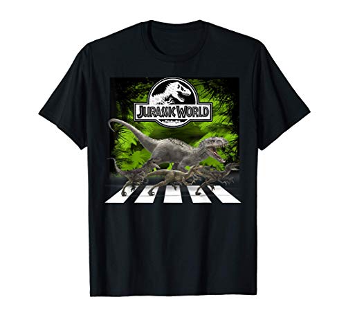 Jurassic World T-Rex & Raptor Crossing Camiseta