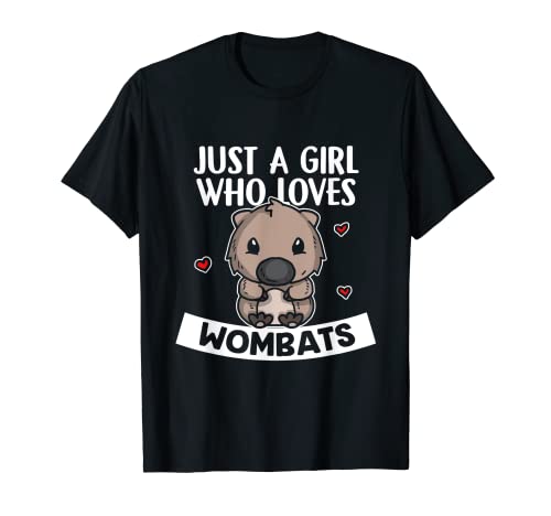 Just A Girl Who Loves Wombats Divertido Disfraz De Wombat Camiseta