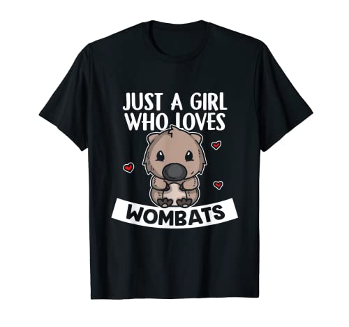 Just A Girl Who Loves Wombats Divertido Disfraz De Wombat Camiseta