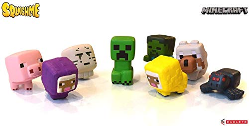 Just Toys Minecraft Squishme Anti-Stress Figures 6 cm Display Series 1 (24) Mini