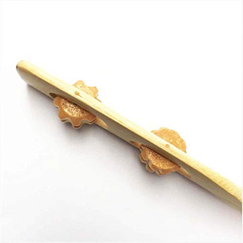 JYtop-online Juego de 2 piezas de rascador tradicional de espalda y masajeador de relajación corporal para alivio de picazón, fuerte y resistente, 100% bambú natural