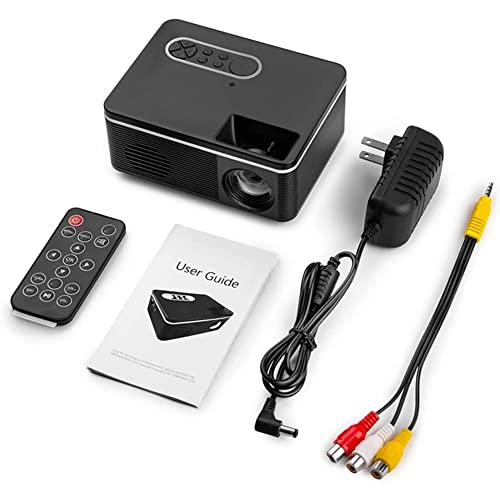 J&Z Full HD Mini LED, proyector 3D Beamer Home Cinema Soporte para PS4 TV 360xBox Laptop TF PAV/VGA/USB/TF/HDMI Compatible con HDMI, VGA, USB, AV