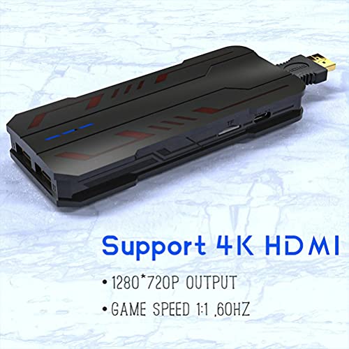 Kagodri Consola de juego de manija inalámbrica, consola electrónica de juegos de alta definición 4k TV 64g integrado 5200 juego 2.4g controlador inalámbrico