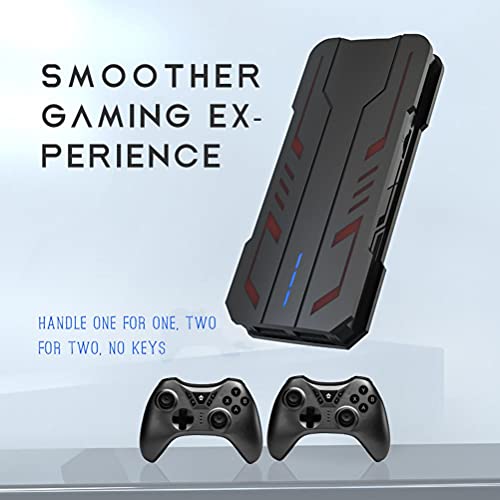 Kagodri Consola de juego de manija inalámbrica, consola electrónica de juegos de alta definición 4k TV 64g integrado 5200 juego 2.4g controlador inalámbrico