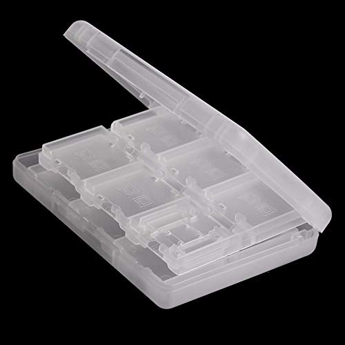 Kailisen 28 en 1 Caja de Cartucho con Soporte para Tarjeta de Juego para Juegos Nintendo DS 3DS (Blanco)