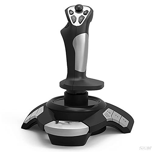 KAJYY JIAMIN 2021 Nuevo Vuelo Stick Joystick USB Flight Simulator ASFC Gaming Controller Dual-Vibration Fit para PC Microsoft Simulator Joystick de Juego