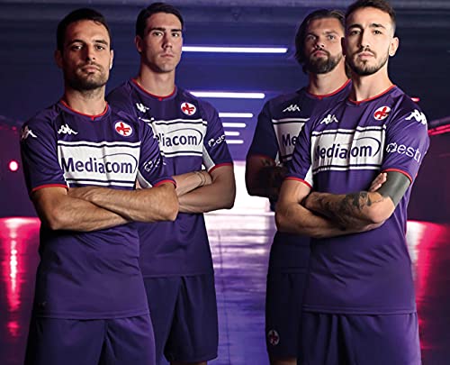Kappa Camiseta de competición, réplica oficial de la Fiorentina, 2021/22, personalizable con nombres y números de jugadores Castrovilli Vlahovic Gonzalez