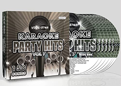 Karaoke Party Hits Vol 7 CDG CD+G Disc Set - 150 Songs on 8 Discs Including The Best Ever Karaoke Tracks Of All Time (Elvis Presley ,Little Mix, Lady Gaga, Bruno Mars, One Direction & much more