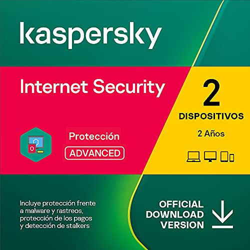Kaspersky Internet Security 2022 | 2 Dispositivos | 2 Años | PC / Mac / Android | Código de activación enviado por email