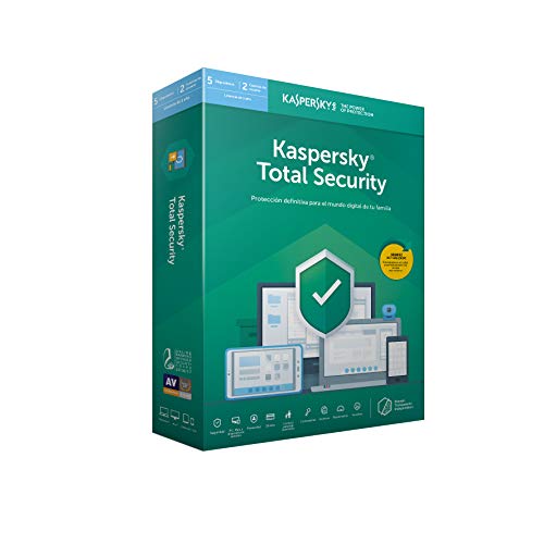 Kaspersky Lab Total Security 2019, Licencia de 1 año, 5 Dispositivos, 2 Cuentas de Usario