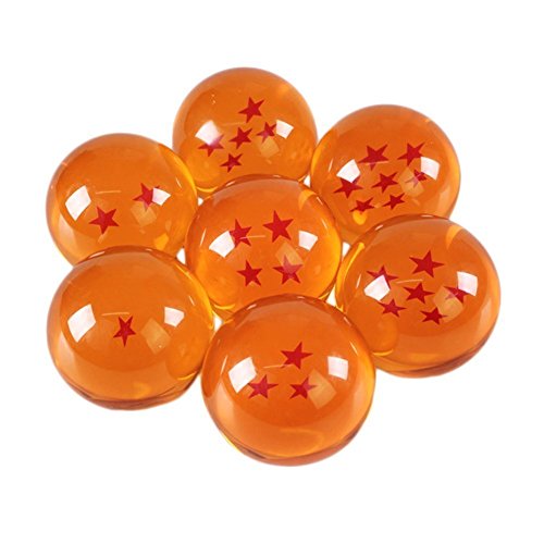 Katara Ball Z Con Caja Juego De 7 Bolas De Dragón Son Goku Con Estrellas Correspondientes, Cosplay, color naranja, 4 cm (1737)