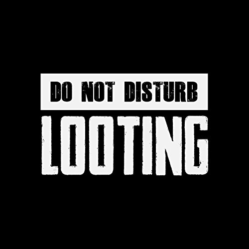 KaterLikoli Do not Disturb Looting PUBG Player Unknown Battlegrounds - Camiseta para mujer Profundo Negro XL