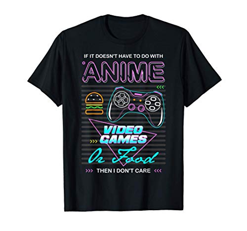 Kawaii Gamer Food Video Games Anime Comic PC Console Gaming Camiseta