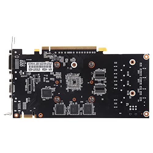 kdjsic Tarjeta gráfica Gaming para NVIDIA GTX 550 Ti 4GB GDDR5 128 Bit PCIE 2.0 HDMI Compatible/VGA/DVI Interfaz con ventilador de refrigeración