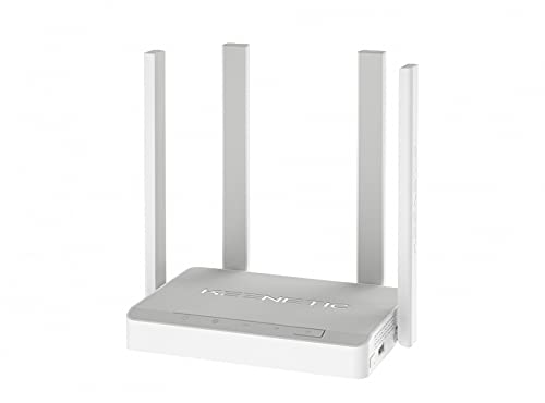 KEENETIC Carrier-DSL(KN-2111) AC1200 2,4/5,0 GHz Mesh Wi-Fi VDSL/ADSL2+ Modem Router con 4 puertos Smart Switch, puerto USB, toda la casa y SMB/instrucciones e interfaz multilingües incluyendo español