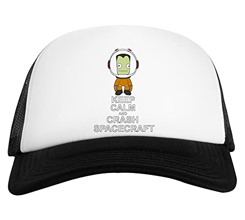 Keep Camp Kerbal Space Program Gorra De Béisbol Unisex Blanca Negra White Black Baseball Cap