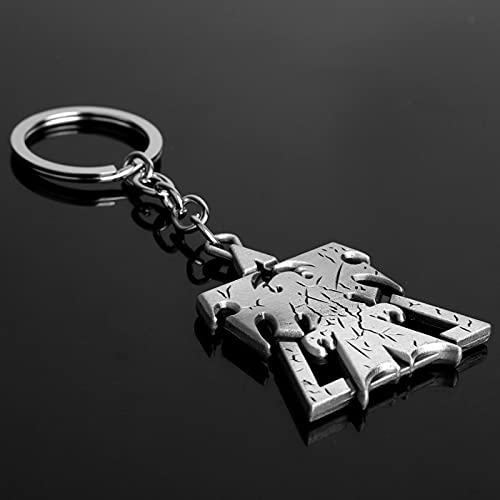 Keerock Creativo Starcraft Llavero Wings of Liberty Cool Metal Llavero Coche Llavero Titular Bolsa Colgante Encanto Regalo