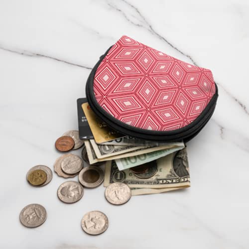 Key Coin Pouch Three Dimension Square Design Pocket Coin Pouch Mens Coin Purse with Zipper with Zipper Mini Cosmetic Makeup Bags For Women Girls Party Gifts and Decorations