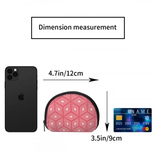 Key Coin Pouch Three Dimension Square Design Pocket Coin Pouch Mens Coin Purse with Zipper with Zipper Mini Cosmetic Makeup Bags For Women Girls Party Gifts and Decorations