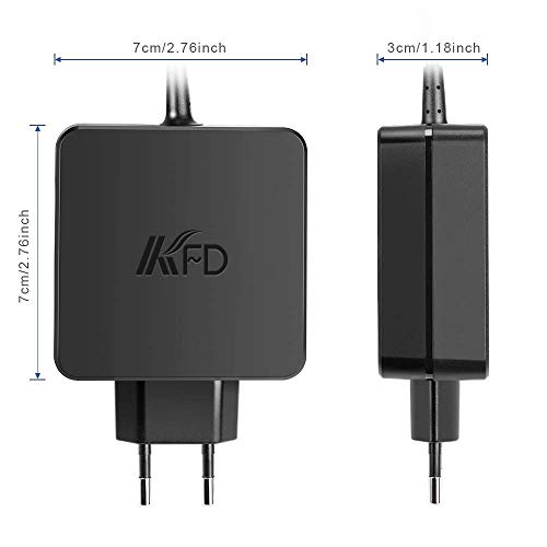 KFD 65W Adaptador Cargador Portátil para Lenovo IdeaPad 3 15IIL05 15ADA05 ADL45WCG S145-15IWL 320 Yoga 520 530 330-15IKB 110-15isk 510-15ISK 320-15ikb PA-1450-55LL S340-14IIL 530s, Miix 510 20V 3,25A