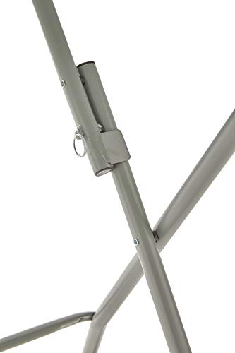 KG KITGARDEN - Mesa Cóctel Plegable, Ø80x110cm, Blanco, Folding R80H