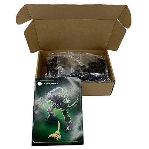 Kids Toys Predator VS Alien Movie Armored Car Helicóptero Bloque de construcción Juego de juguete (Aliens B0720B-Sin caja original)