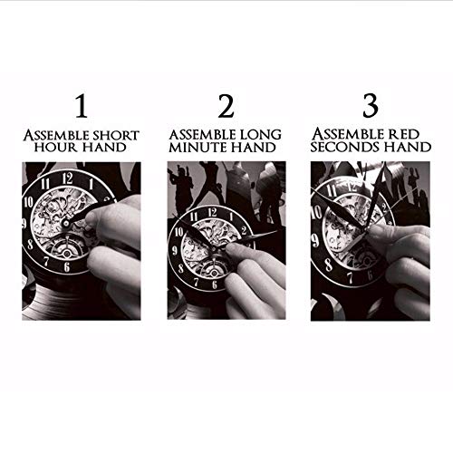 Kids Wall Clock Modern Design Cute on 3D Stickers Hanging Clocks Wall Watch Home Decor Silent Gift for Children