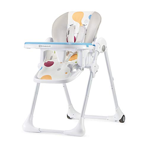 Kinderkraft Trona Bebé Ajustable YUMMY, Hasta 3 Años, Multicolor
