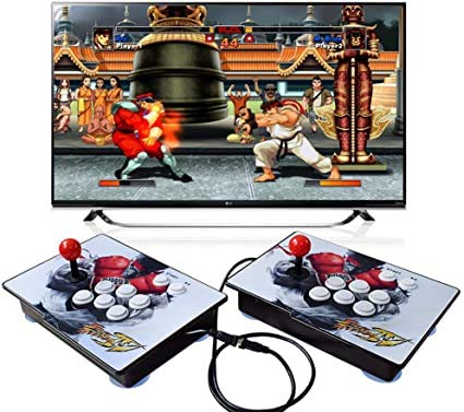 King Bomb Tipo de separacion Pandora's Box 6S, 2200 en 1 Consola de Juegos, 1280 * 720 Doble Consola HD Arcade de Madera, personalización de Botones de Soporte y Juegos multijugador