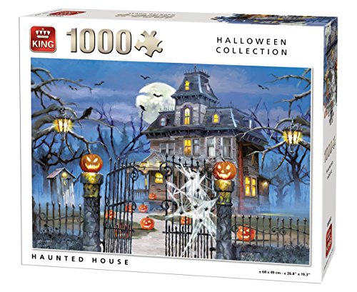 King- Halloween Haunted House Rompecabezas, Color Blanco (5723)