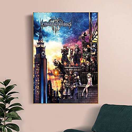 Kingdom Hearts 3 Xbox Poster PC Xbox Ps4 Video Juegos Poster Wall Painting Art Decoración del hogar Impresión de la foto