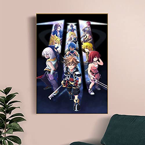 Kingdom Hearts Sora 3 Poster PC Xbox Ps4 Videojuegos Poster Pintura de pared Arte Decoración del hogar Impresión de fotos