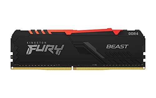 Kingston FURY Beast RGB 16GB (2x8GB) 3600MHz DDR4 CL17 Memoria para Ordenadores de sobremesa Kit de 2 KF436C17BBAK2/16
