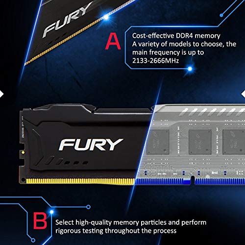 Kingston HyperX FURY - Módulo de memoria RAM para ordenador de sobremesa (DDR4, 8 GB, 2400 MHz, 2666 MHz)