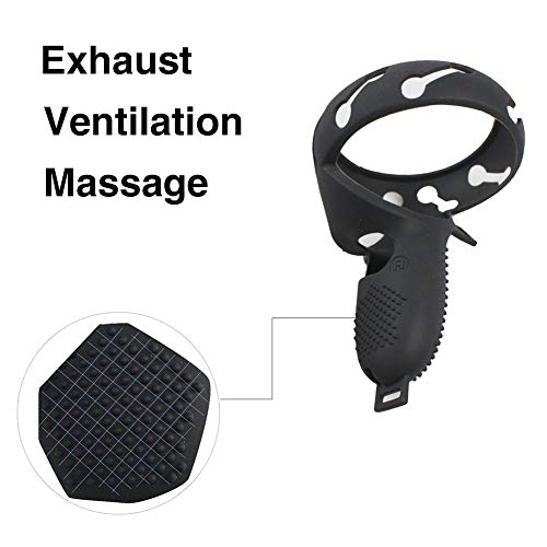 Kit de accesorios para gafas de realidad virtual compatible con gafas de realidad virtual Oculus Quest 2, cubiertas de agarre de controlador a prueba de sudor / cubierta de lente de realidad virtual