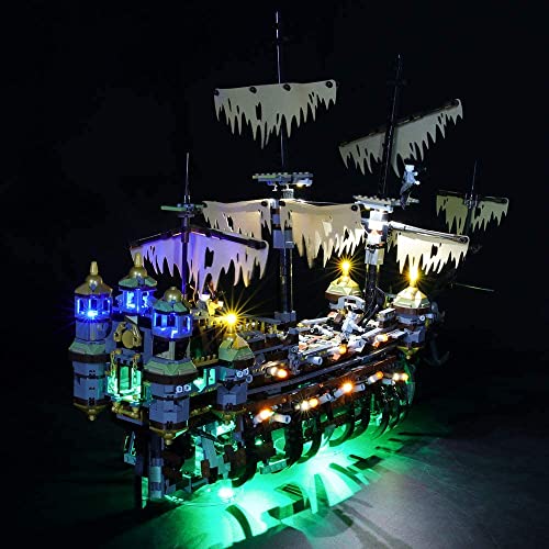 Kit de iluminación LED para Piratas del Caribe Silent Mary – Compatible con Lego 71042 Building Blocks Model– No incluye el juego Lego
