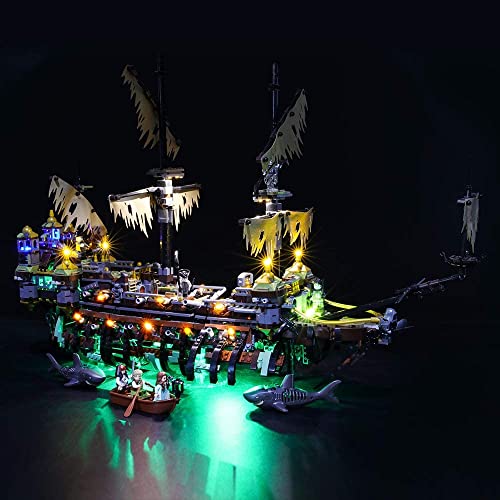 Kit de iluminación LED para Piratas del Caribe Silent Mary – Compatible con Lego 71042 Building Blocks Model– No incluye el juego Lego
