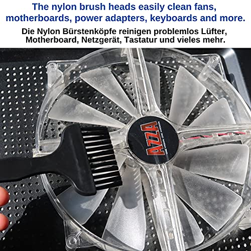 Kit de Limpieza Antiestática, 10 piezas, con Cepillos para placa madre y de circuitos impresos, teclado, ordenador o cámara, Cepillos antiestáticos con cerdas de nylon, teclado, KIT de cepillos ESD