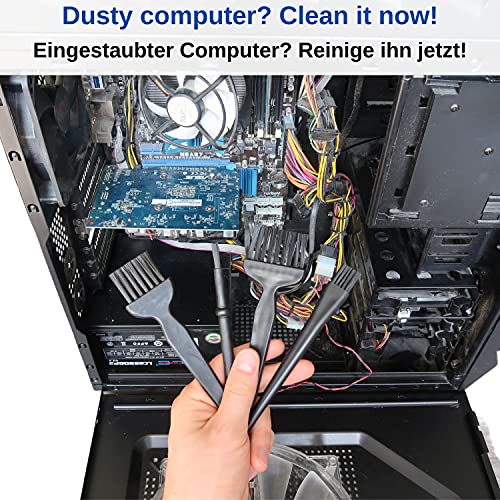 Kit de Limpieza Antiestática, 10 piezas, con Cepillos para placa madre y de circuitos impresos, teclado, ordenador o cámara, Cepillos antiestáticos con cerdas de nylon, teclado, KIT de cepillos ESD