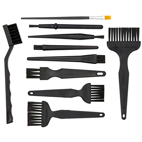 Kit de Limpieza Antiestática, 10 piezas, con Cepillos para placa madre y de circuitos impresos, teclado, ordenador o cámara, Cepillos antiestáticos con cerdas de nylon, teclado, KIT de cepillos ESD