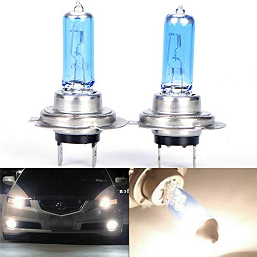 Kit de Luz de Xenón LED de 2 Piezas, Bombillas de Faros Delanteros de Coche Súper Blancos, Lámpara Antiniebla 8500K 12V 100W H7 499