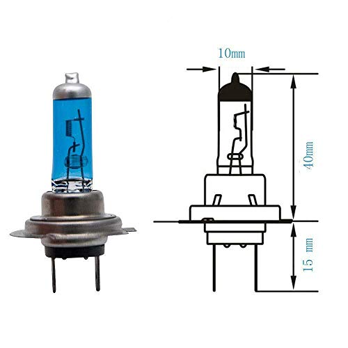 Kit de Luz de Xenón LED de 2 Piezas, Bombillas de Faros Delanteros de Coche Súper Blancos, Lámpara Antiniebla 8500K 12V 100W H7 499