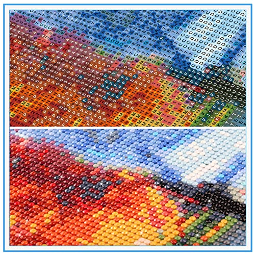 Kit de pintura con brillantes 5D, DIY pintura al oleo por numerosdiseño de mar a la luz de la luna, con diamantes de imitación, para decoración de la pared del hogar 30 x 45 cm