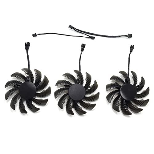 kitbooly Enfriador de GPU 75MM PLD08010S12H GTX970 Ventilador de enfriamiento Tarjetas Fit for Gigabyte GTX 970 Windforce G1 R9-280X GV-R928XWF3-3GD GV-R928XOC R280XOCVentilador de gráficos