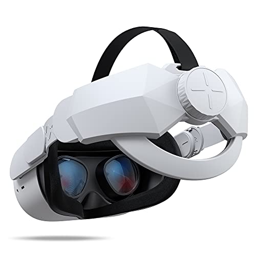 KIWISMART Correa Elite para Oculus Quest 2 Accesorios, Reemplazo de Correa para la Cabeza con Cojín para la Cabeza