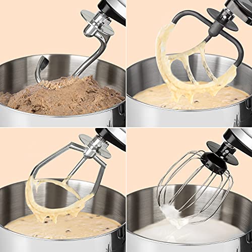 Klarstein gancho de mezclar, recambio para el robot de cocina Bella Pico 2G/Bella Robusta aluminio, plateado